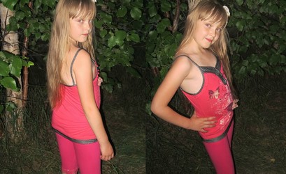 children in leggings